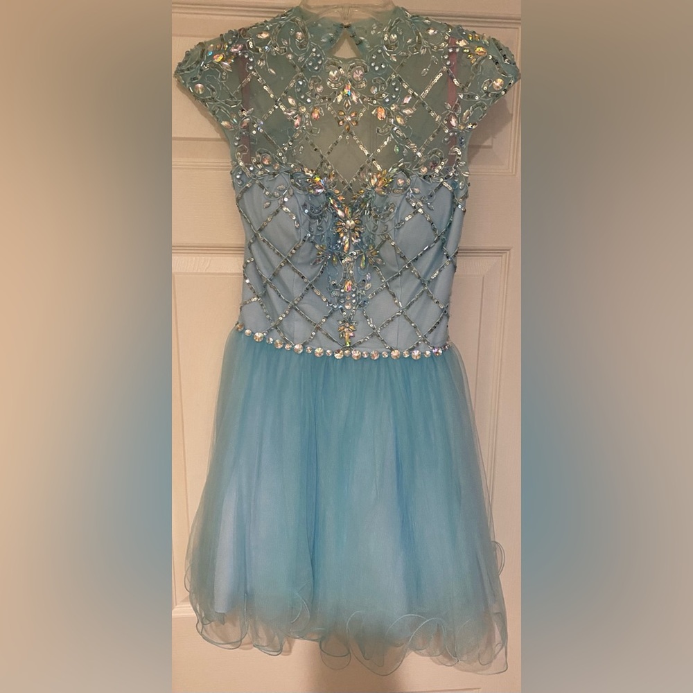 Blush cocktail dress size 8